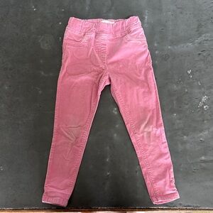 Biden Girls Pink Stretch Corduroy Leggings